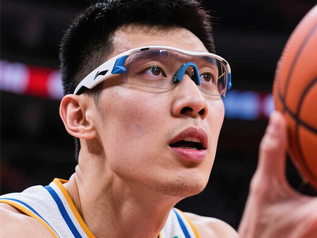 周琦：佩戴眼镜三场仍需适应，曾尝试其他款式最终回归原选择